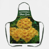 Yellow Flower Garden Tropische Bloemen Personalise Schort (Voorkant)