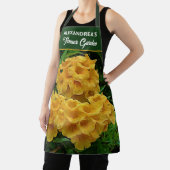 Yellow Flower Garden Tropische Bloemen Personalise Schort (Insitu)