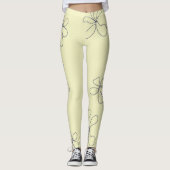 yellow flower leggings (Devant)