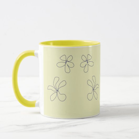 yellow flower mug (Gauche)
