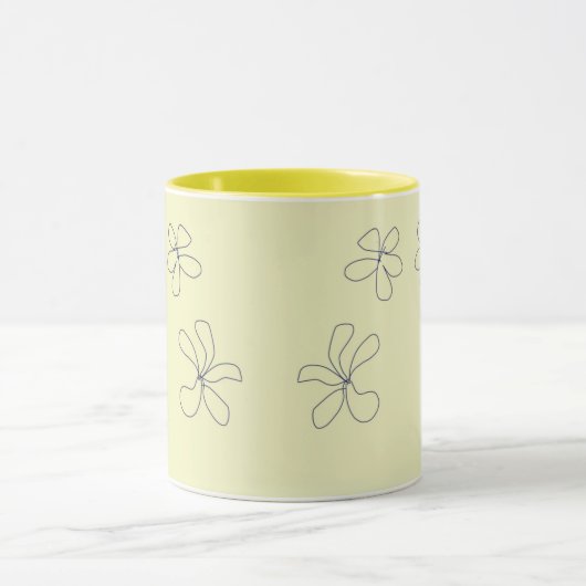 yellow flower mug (Centre)