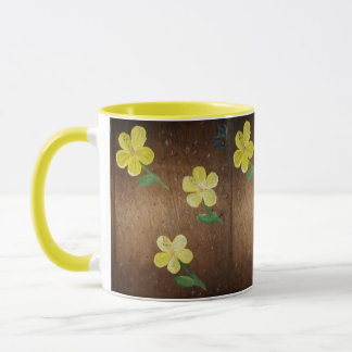 Yellow Flower Painting-mok Mok
