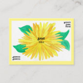 Yellow Flower Visitekaartjes (Voorkant)