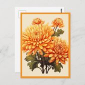 YELLOW FLOWERS #1 BRIEFKAART (Voorkant / Achterkant)