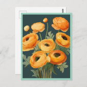 YELLOW FLOWERS #2 BRIEFKAART (Voorkant / Achterkant)