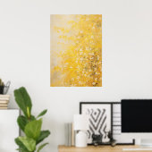 Yellow Flowers Abstracte kunst Poster (Thuiskantoor)