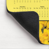 Yellow Flowers - Customizable 2026 calendar Muismat (Hoek)