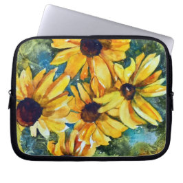 Yellow Flowers Laptop Sleeve