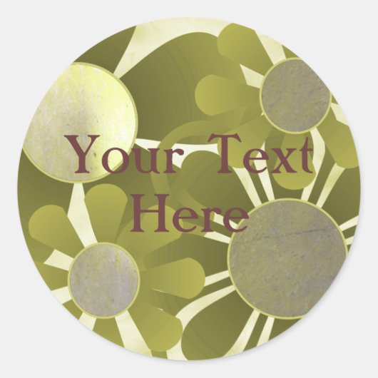 Yellow Flowers Stickers (Voorkant)