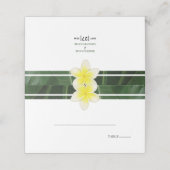 Yellow Frangipani Plumeria Wedding (Buitenkant ongevouwen)