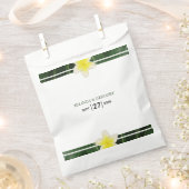 Yellow Frangipani Plumeria Wedding Bedankzakje (Geknipt)