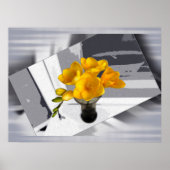 Yellow freesia poster (Voorkant)