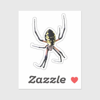Yellow Garden Spider Sticker