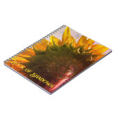 Yellow Garden Zonnebloem Boek van schaduwen Notitieboek (Linkerzijde)