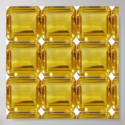 Yellow Gemstone Poster (Voorkant)