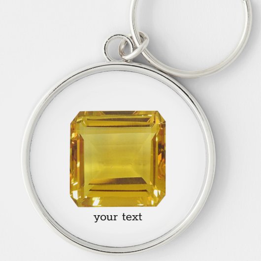 Yellow Gemstone Sleutelhanger (Voorkant)