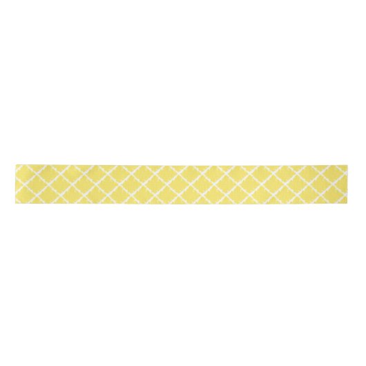 Yellow Geometrical Shape Check Pattern Lint (Voorkant)