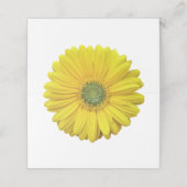 Yellow Gerber Gerbera Daisy Wedding (Buitenkant ongevouwen)