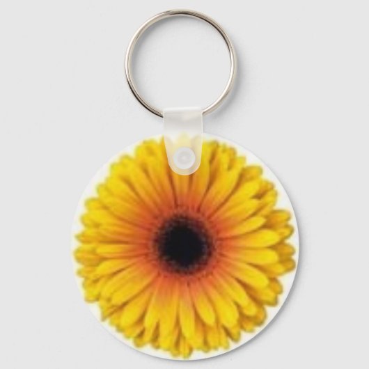 YELLOW GERBERA SLEUTELHANGER (Voorkant)