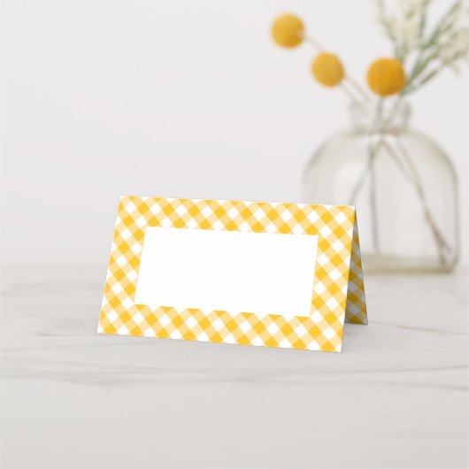 Yellow Gingham-controlepatroon (Achterkant)