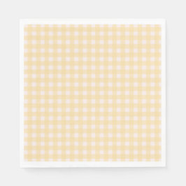Yellow Gingham Napkin Servet