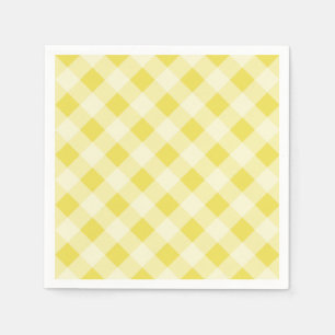 Yellow Gingham Napkins Servet