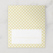 Yellow gingham schattig eenvoudig neutraal baby sh (Buitenkant ongevouwen)