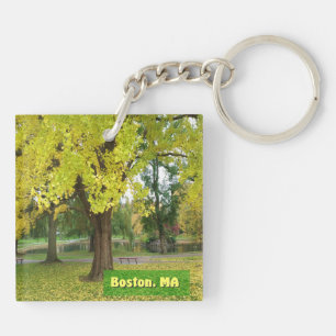 Yellow Gingko Tree Sleutelhanger