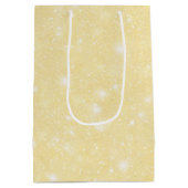 Yellow Glitter Birthday Medium Cadeauzakje (Achterkant)