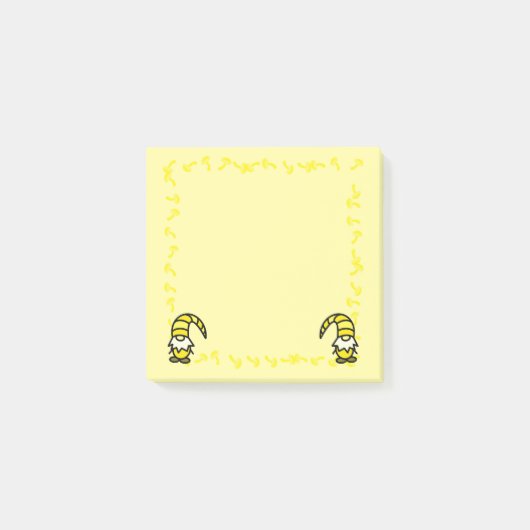 Yellow Gnome Post it Notes (Voorkant)