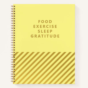Yellow Gold Foil raypes Moderne Journal de rationn