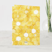 Yellow Gold Honey Christmas Tree Kaart (Achterkant)