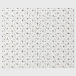 Yellow-Gold Snowflakes Cadeaupapier