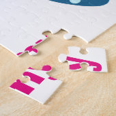 Yellow Green Pink Chick Easter Egys NAME Legpuzzel (Zijkant)