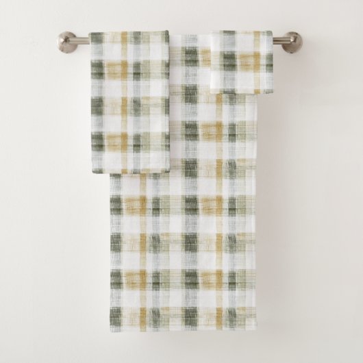 Yellow Green White Plaid Stripes (En situation)