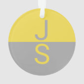 Yellow & Grey Modern Initials monogram (dos)