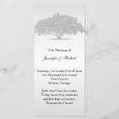 Yellow Grey Silver Mossy Oak Wedding Programme Programma (Voorkant)