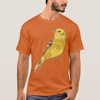 Yellow Hammer Bird Illustration Oversized T-shirt