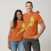 Yellow Hammer Bird Illustration Oversized T-shirt (Unisex)