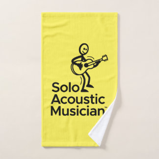 Yellow Hand Towel SAM Logo Handdoek