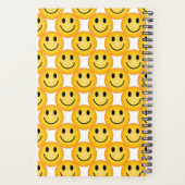 Yellow Happy Face Emoji Notebook Planner (Achterkant)