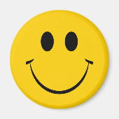 Yellow Happy Face Magnet (Devant)