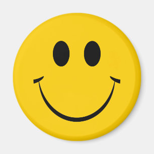 Yellow Happy Face Magnet