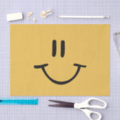 Yellow Happy Face Tissuepapier (Craft)