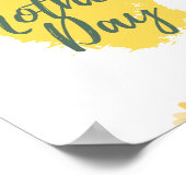 Yellow Happy Mothers Day Holiday Poster (Hoek)