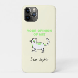 Yellow Haughty Cat iPhone 11 Pro Hoesje