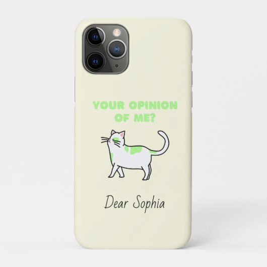 Yellow Haughty Cat Case-Mate iPhone Case (Achterkant)