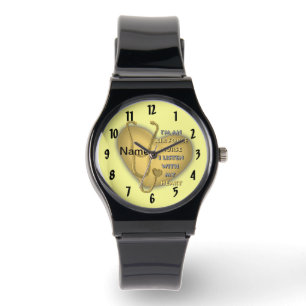 Yellow Heart Air Force Nurse horloge