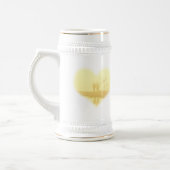 Yellow Heart Beach Wedding Bierpul (Links)