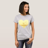 Yellow Heart Beach Wedding T-shirt (Voorkant volledig)